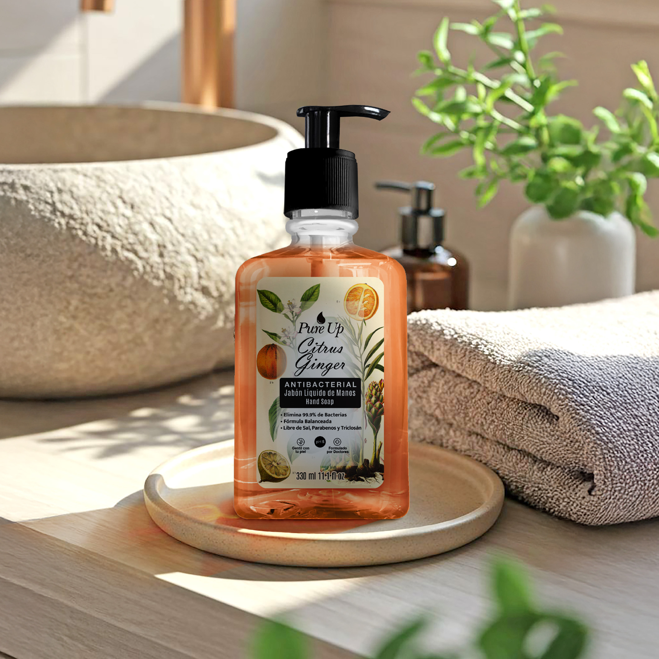 Jabón Líquido para Manos Citrus Ginger 330ml