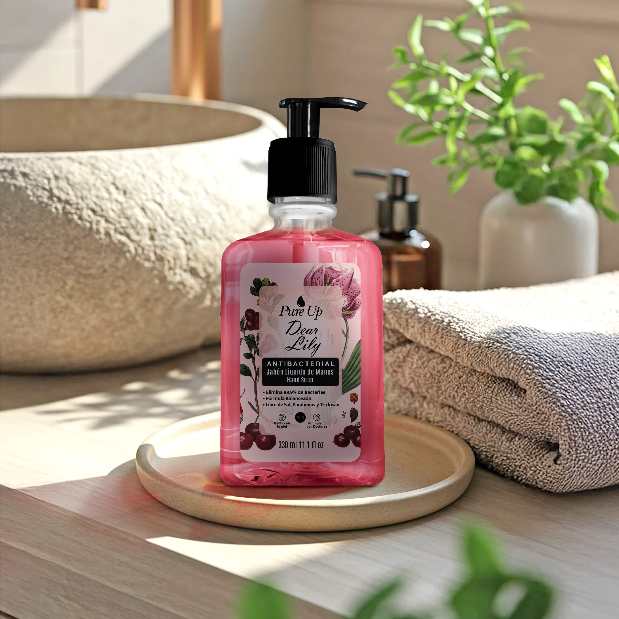 Jabón Líquido para Manos Dear Lily 330ml